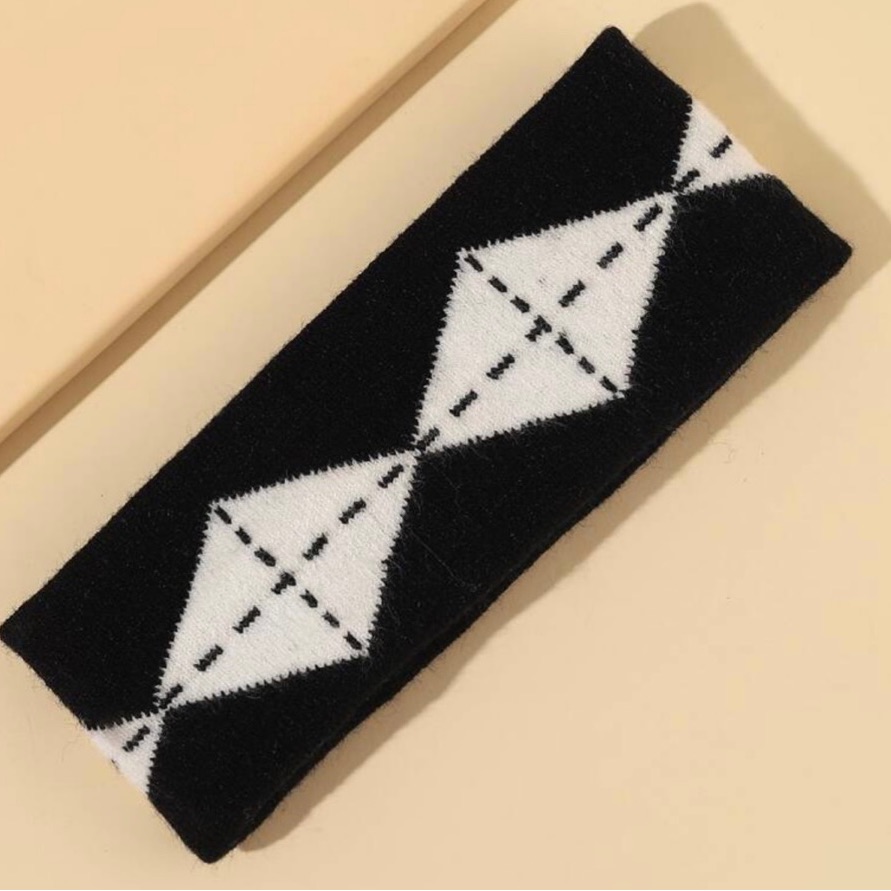Argyle Pattern Head Band - #55